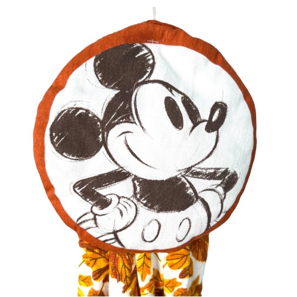 Disney Mickey Mouse Fall Autumn Leaves Hanging Kitchen Towel - Picture 3 of 4